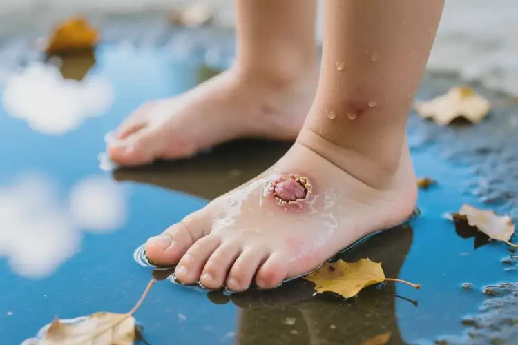 少兒腳上偶爾起濕疹可以徹底自愈嗎(圖1)