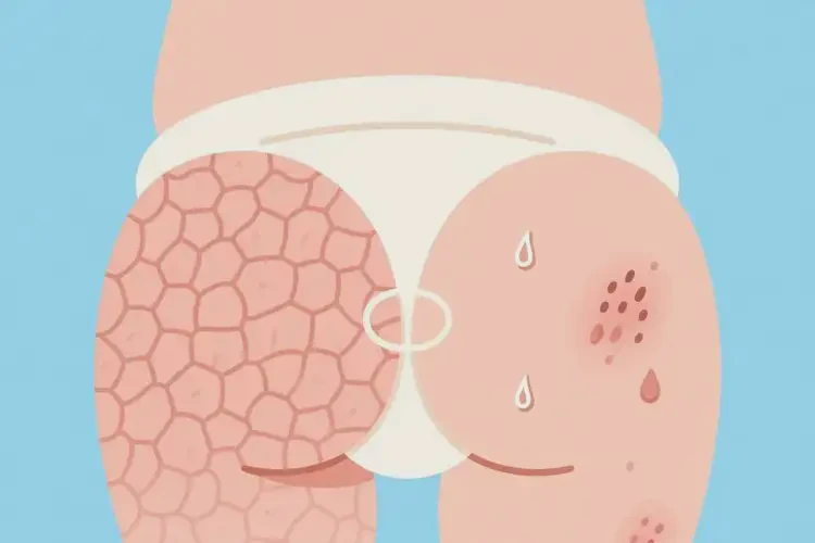 孩子屁股長濕疹不管它會自己好嗎(圖1)