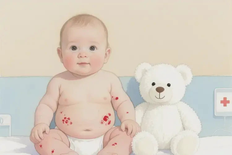 寶寶肚子有濕疹可以徹底自愈嗎(圖1)