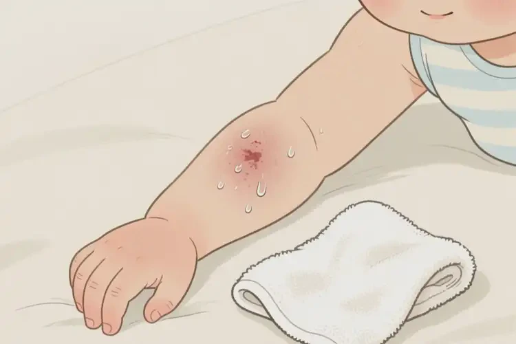 幼兒手臂長濕疹不管它會自己痊愈嗎(圖1)