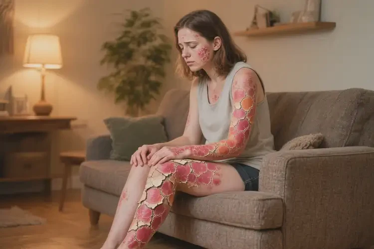 女人全身有濕疹不管它會(huì)自己痊愈嗎(圖4)