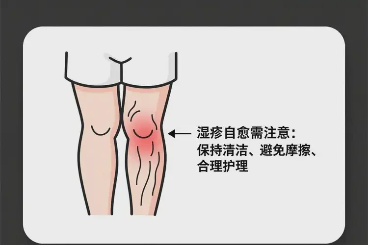 老年人大腿上容易長濕疹能靠自己自愈嗎(圖1)