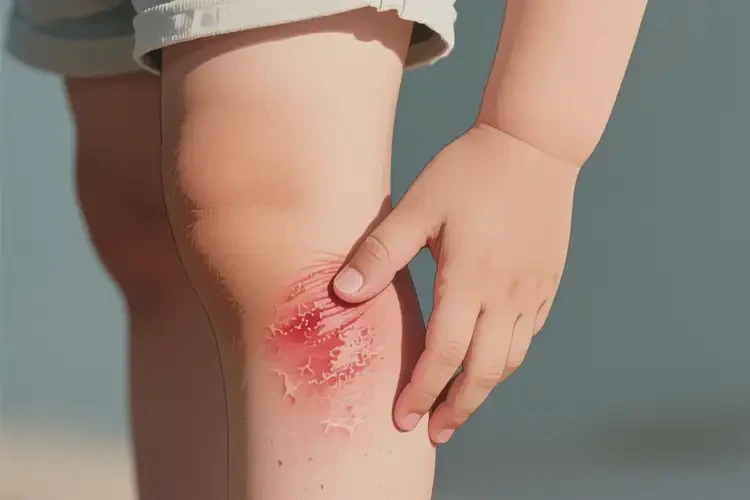 小學(xué)生小腿上長(zhǎng)濕疹不管它會(huì)自己自愈嗎(圖2)