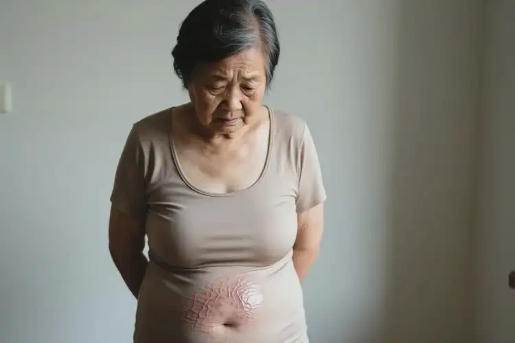 老年人肚子上經(jīng)常長濕疹不管它會自己自愈嗎(圖1)