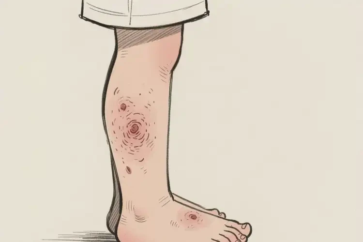 小學(xué)生大腿長濕疹不管它會(huì)自己痊愈嗎(圖1)