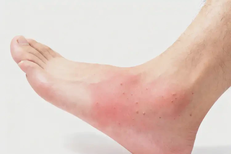 男生腳上偶爾長濕疹不管它會自己好嗎(圖1)