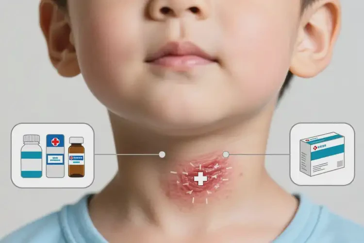 兒童脖子上出濕疹能夠徹底治愈嗎(圖1)