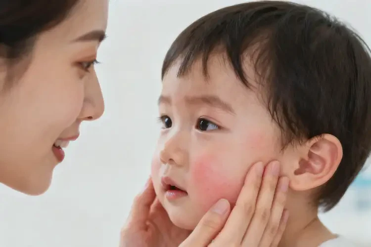 孩子面部經(jīng)常長濕疹不管它會自己痊愈嗎(圖1)