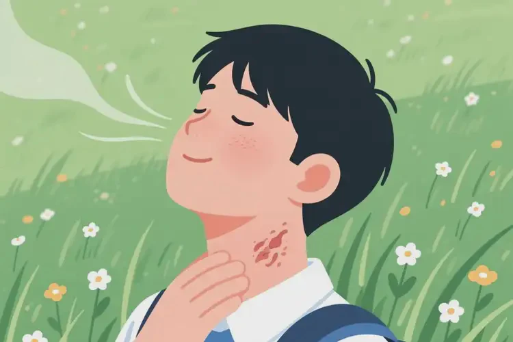 大學生脖子偶爾長濕疹可以徹底自愈嗎(圖1)