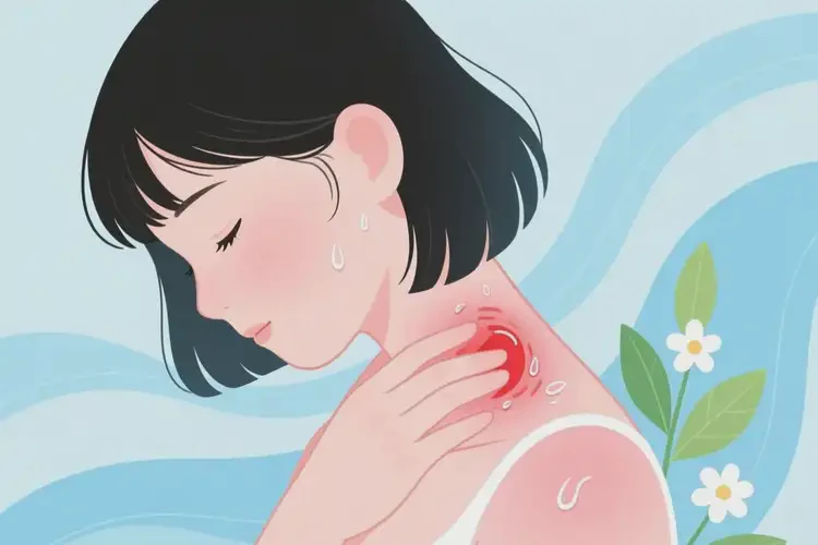 女生脖子上容易長濕疹能靠自己自愈嗎(圖2)