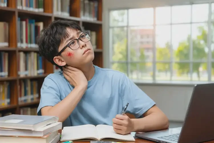 大學生脖子有濕疹不管它會自己自愈嗎(圖3)