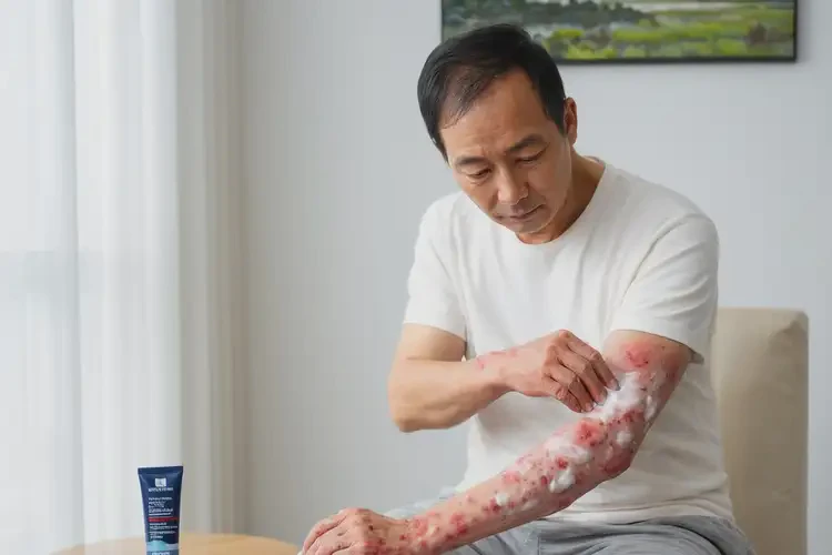 男性四肢出现湿疹不管它会自己痊愈吗(图2)