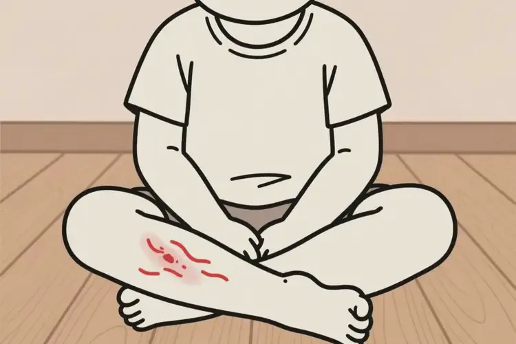 少兒大腿偶爾起濕疹能靠自己自愈嗎(圖1)