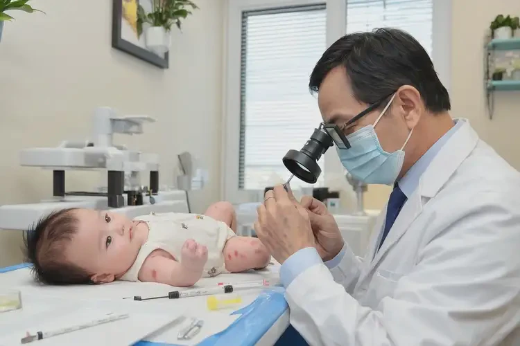 嬰兒脖子偶爾起濕疹能夠徹底治愈嗎(圖2)