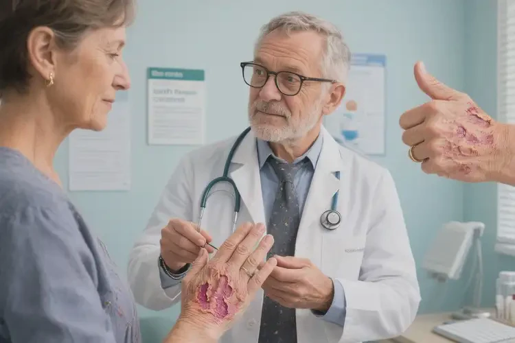 老年人手上容易起湿疹可不可以彻底自愈(图1)