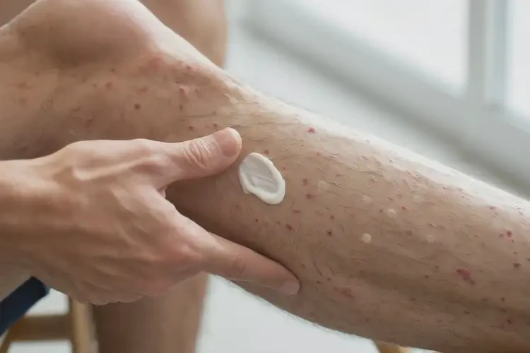 男生大腿上出現(xiàn)濕疹不管它會(huì)自己好嗎(圖3)