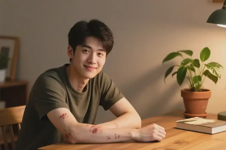 青年人手臂容易長(zhǎng)濕疹能夠徹底治愈嗎(圖1)