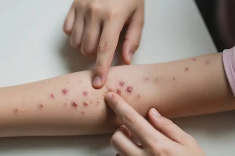 女生手臂經(jīng)常長濕疹不管它會自己痊愈嗎(圖2)