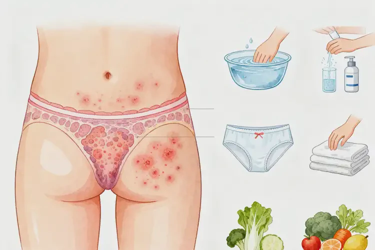 女人肛周起濕疹不管它會(huì)自己痊愈嗎(圖1)