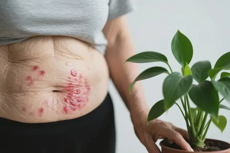 老年人肚子上出濕疹能夠徹底治愈嗎(圖1)