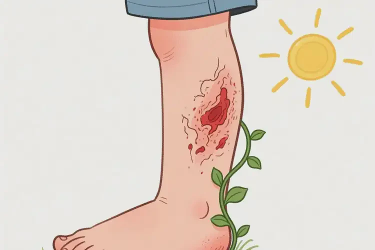 兒童小腿出現(xiàn)濕疹不管它會自己痊愈嗎(圖1)