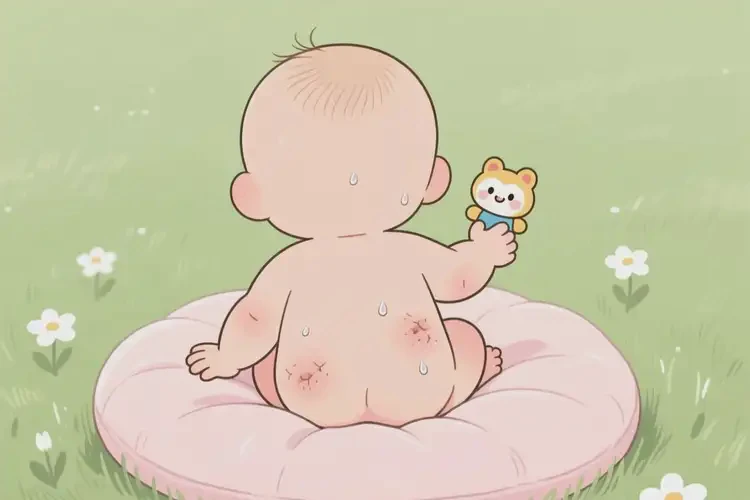 寶寶屁股上出濕疹不管它會(huì)自己好嗎(圖3)