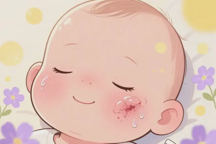 寶寶面部出現(xiàn)濕疹不管它會(huì)自己自愈嗎(圖1)