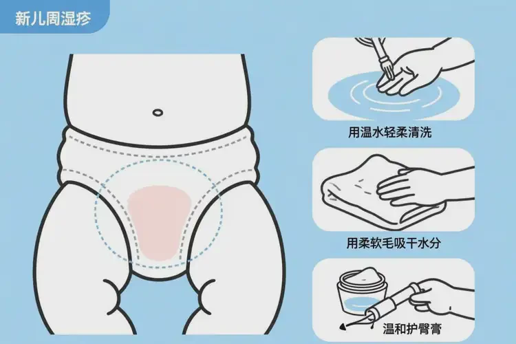 新生兒屁股上經常長濕疹可以徹底自愈嗎(圖4)