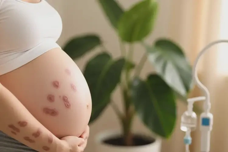 孕婦身上出現(xiàn)濕疹不管它會自己自愈嗎(圖1)