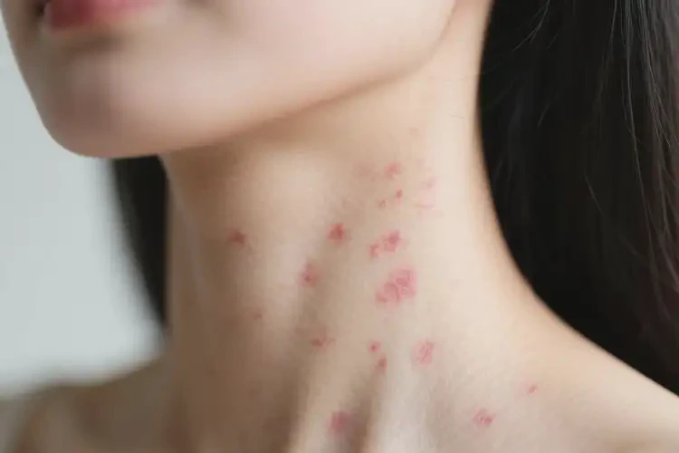 女性脖子上容易起濕疹不管它會(huì)自己好嗎(圖3)