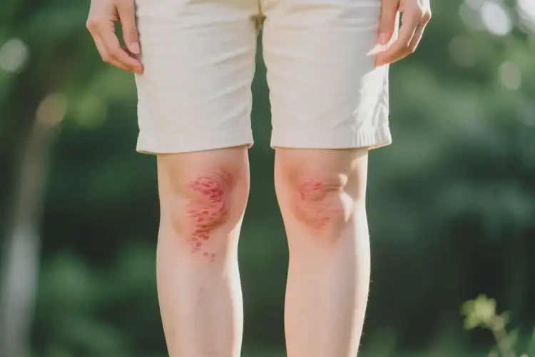 女生小腿上经常长湿疹可以彻底自愈吗(图1)