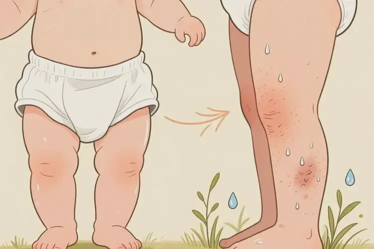 寶寶大腿上經(jīng)常起濕疹能徹底自愈嗎(圖3)