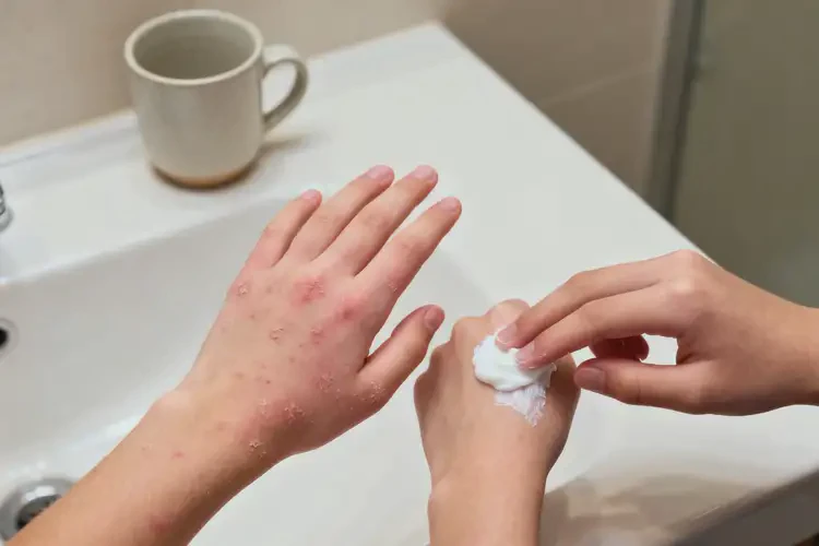青少年手上起濕疹不管它會(huì)自己自愈嗎(圖1)