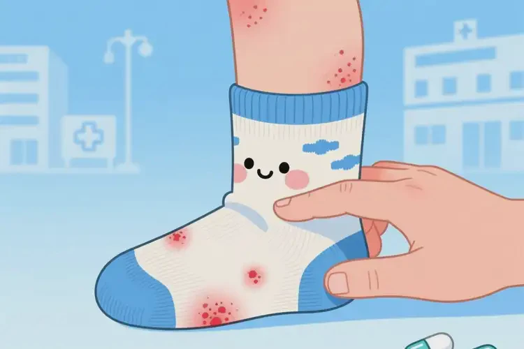 兒童腳上容易長(zhǎng)濕疹不管它會(huì)自己好嗎(圖3)