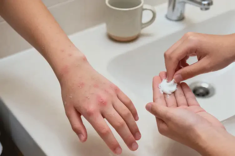 青少年手上起濕疹不管它會(huì)自己自愈嗎(圖4)