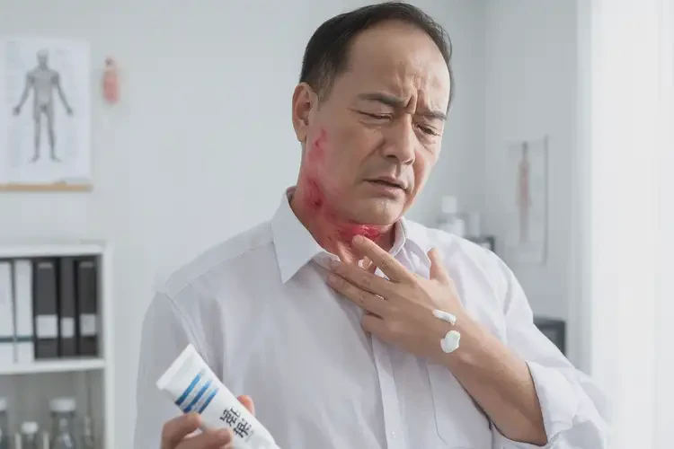 男性脖子上偶爾長濕疹能夠徹底治愈嗎(圖3)