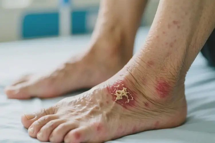 老年人腳上出濕疹能徹底自愈嗎(圖3)