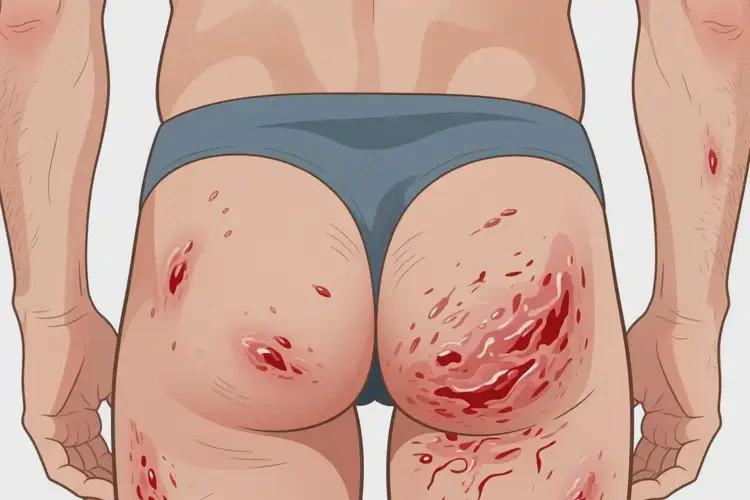 男人屁股上有濕疹可不可以徹底自愈(圖1)