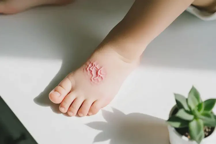 小兒腳上有濕疹能靠自己自愈嗎(圖2)