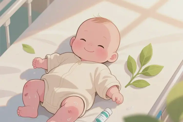 寶寶四肢有濕疹不管它會(huì)自己自愈嗎(圖4)