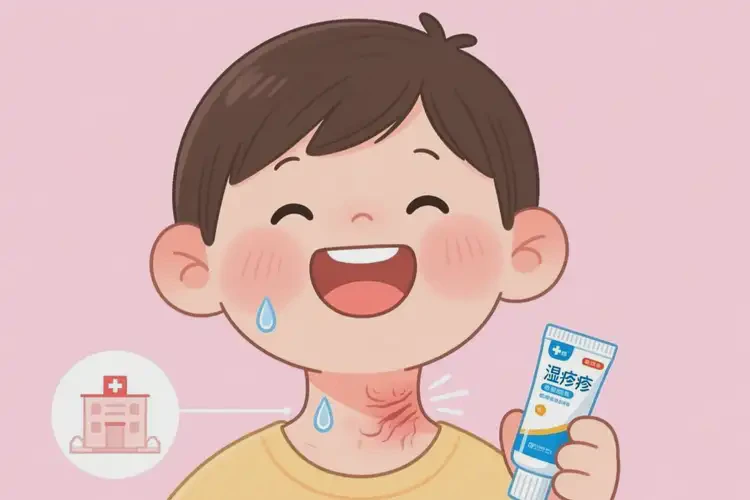 兒童脖子容易起濕疹能夠徹底治愈嗎(圖2)