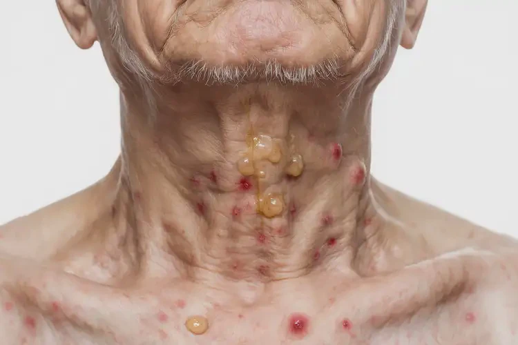 高齡老人脖子上經(jīng)常長濕疹不管它會自己好嗎(圖4)