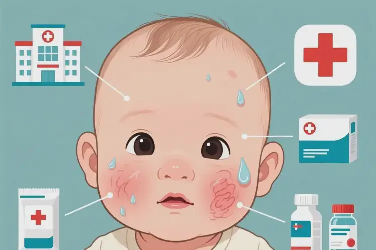 寶寶面部有濕疹不管它會(huì)自己自愈嗎(圖3)