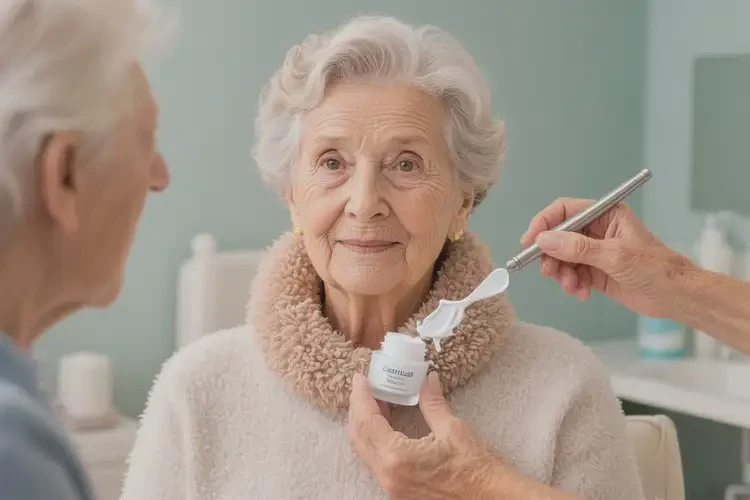 高齡老人脖子上長濕疹不管它會自己好嗎(圖1)