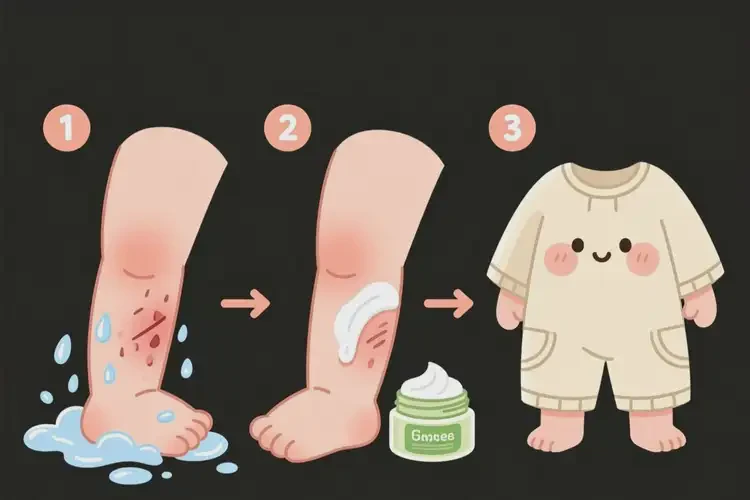 幼兒小腿上容易長(zhǎng)濕疹可以徹底自愈嗎(圖2)