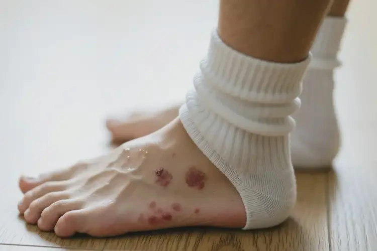 男人腳上偶爾長(zhǎng)濕疹能徹底自愈嗎(圖3)