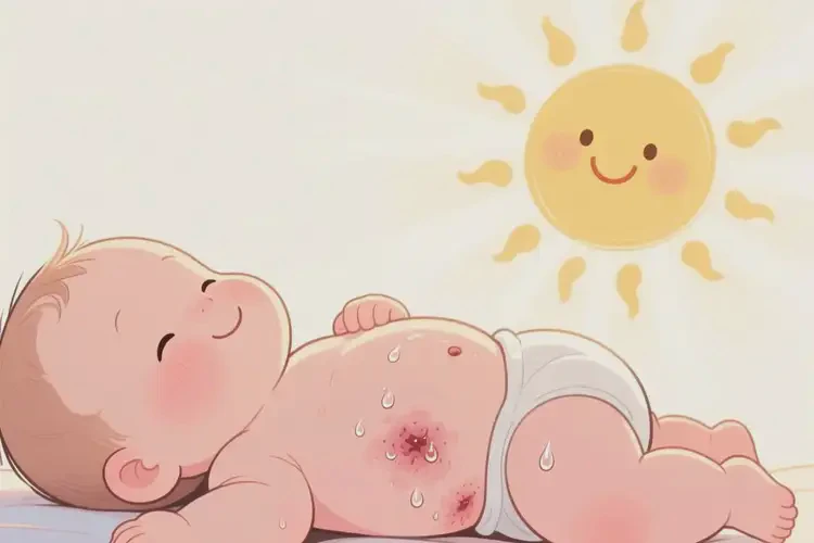 寶寶肚子有濕疹可不可以徹底自愈(圖1)