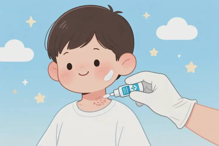 少兒脖子出濕疹能夠徹底治愈嗎(圖4)