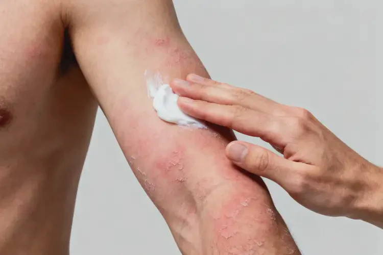 男性手臂上經(jīng)常起濕疹能徹底自愈嗎(圖2)