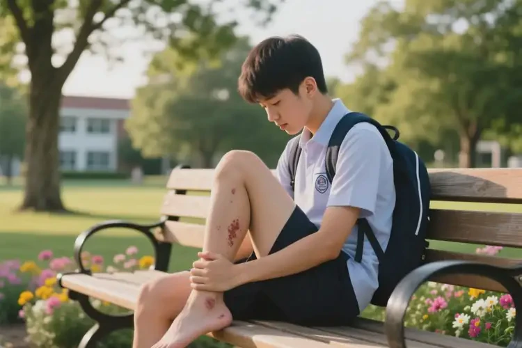 中學生小腿上容易起濕疹不管它會自己痊愈嗎(圖2)